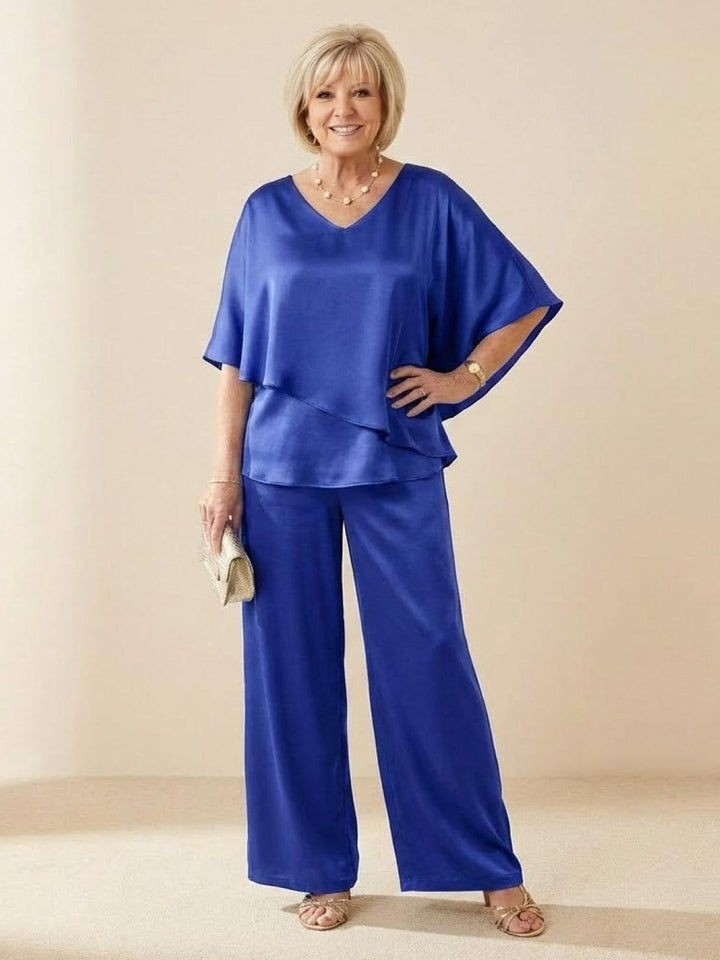 Elegant Layers Two-Piece Set royal blue image 1 