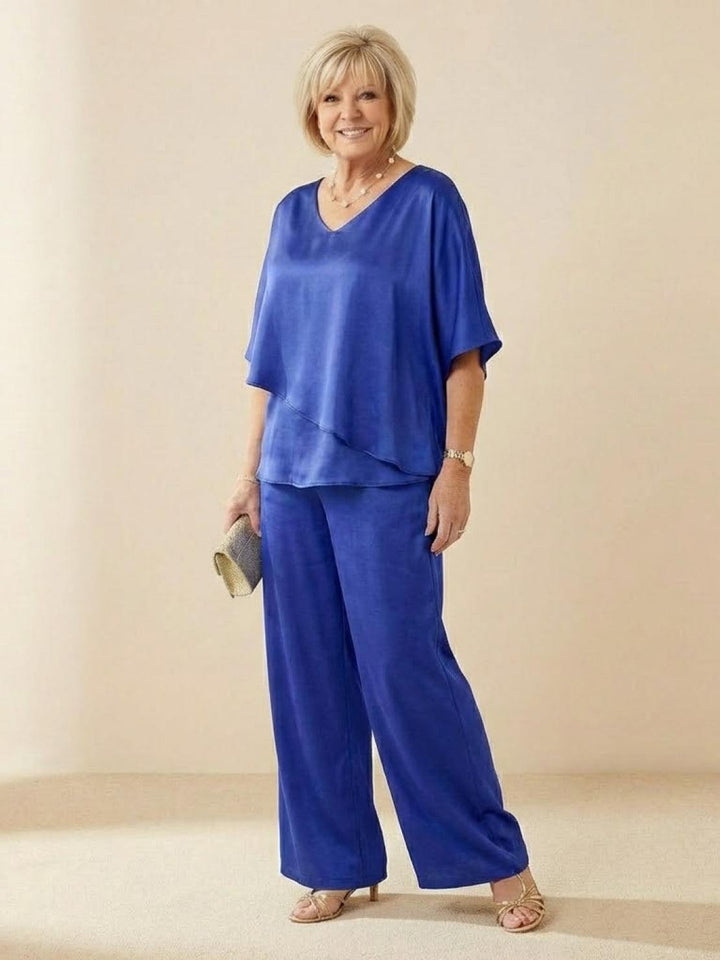 Elegant Layers Two-Piece Set royal blue image 4 