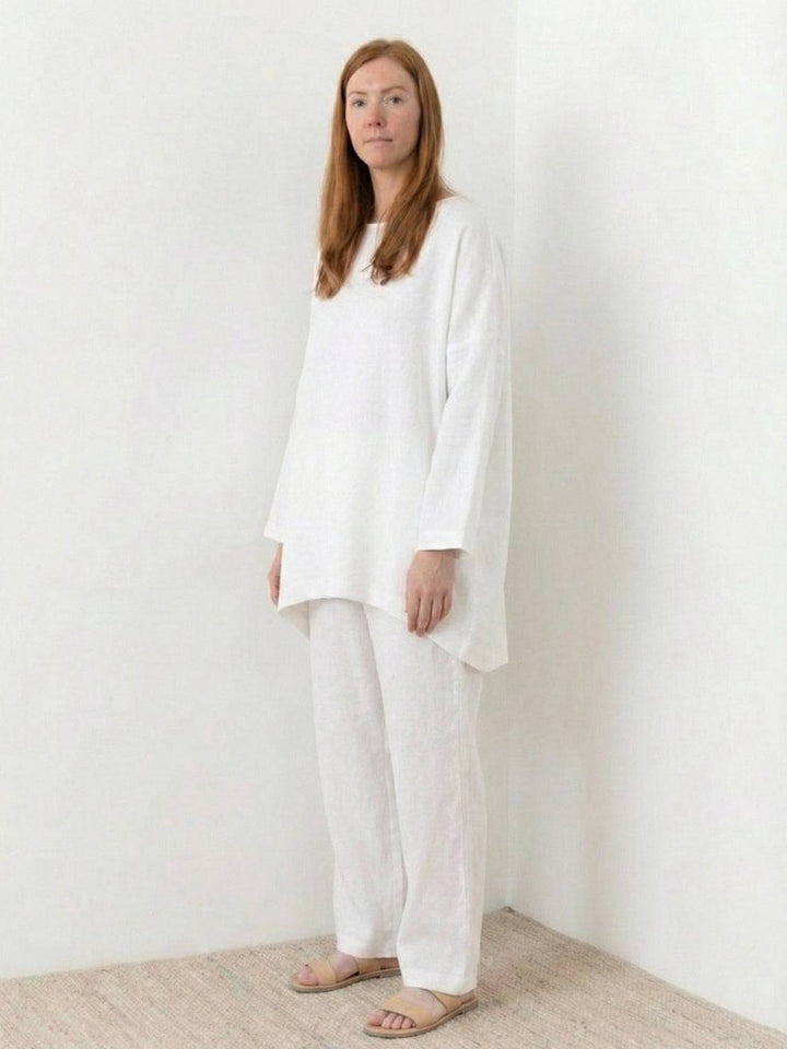 Everyday Fashion Loose Fit Two-Piece Matching Set white image 3 