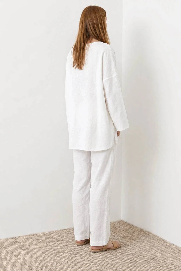 Everyday Fashion Loose Fit Two-Piece Matching Set white image 4 
