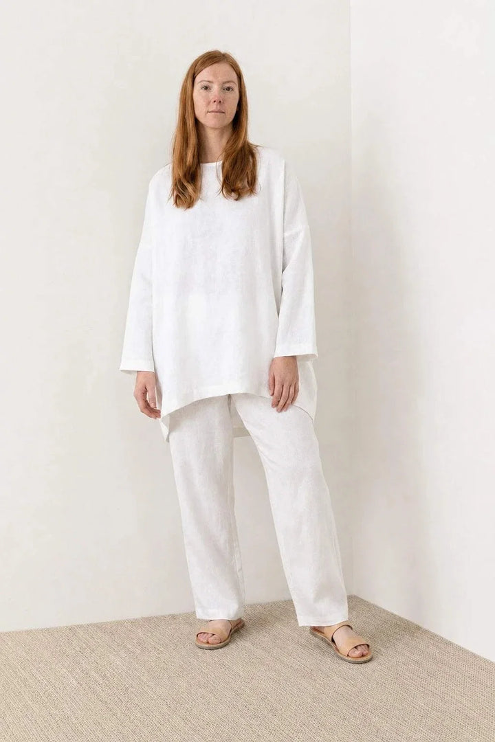 Everyday Fashion Loose Fit Two-Piece Matching Set white image 1 