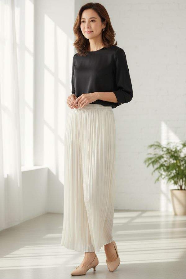 Garden Soirée Cotton-Silk Pleated Trouser apricot image 4 