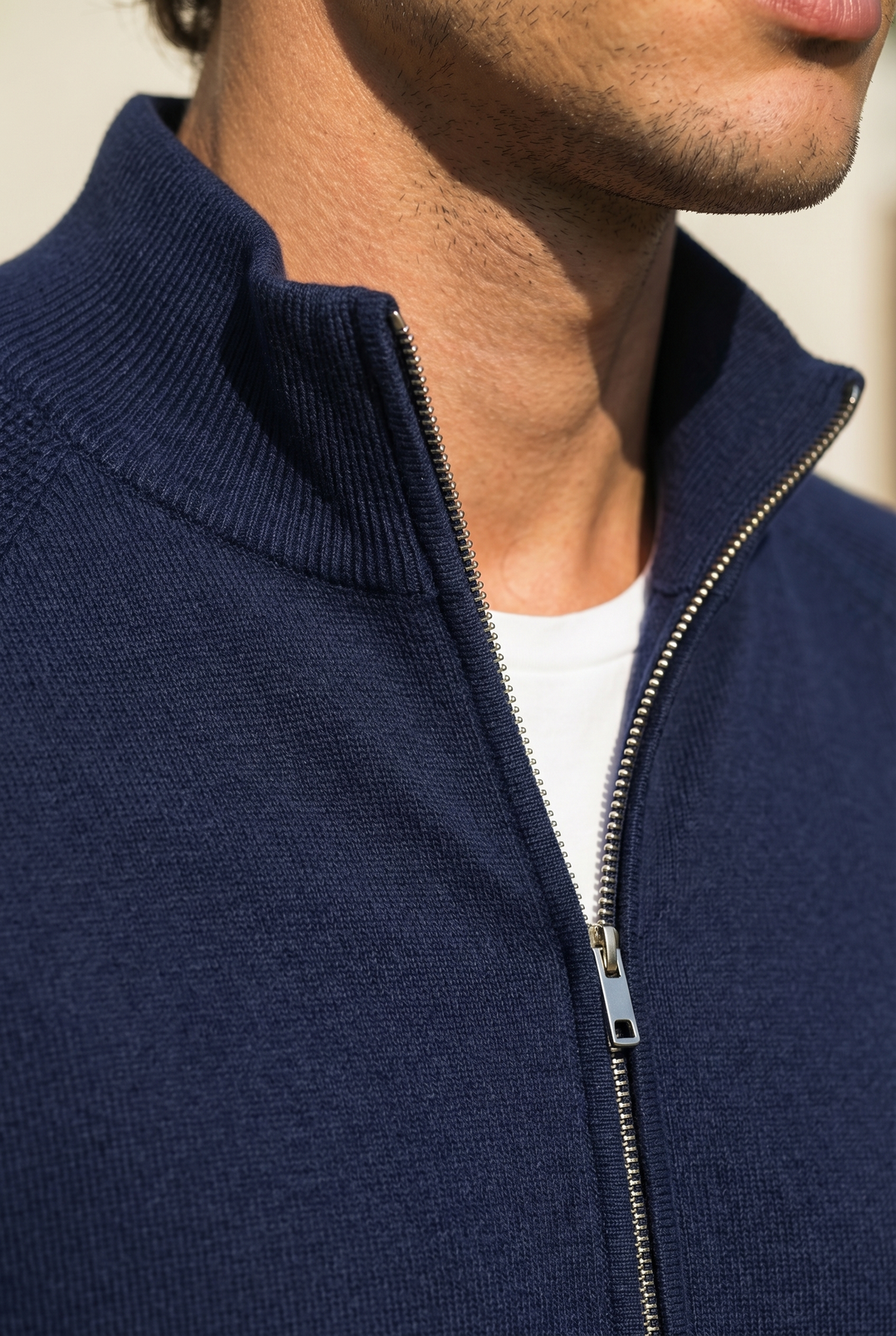 Old Money 100% Wool Fitted Cardigan
