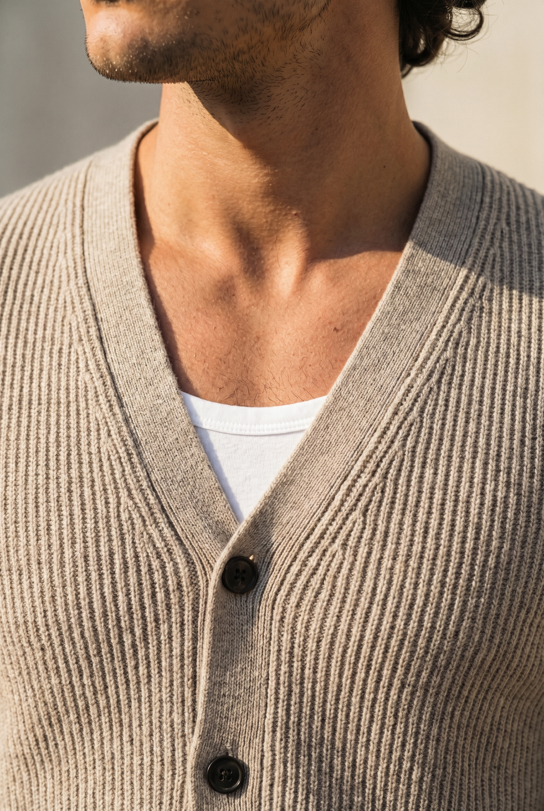 Premium Woolen Thick V-Neck Cardigan