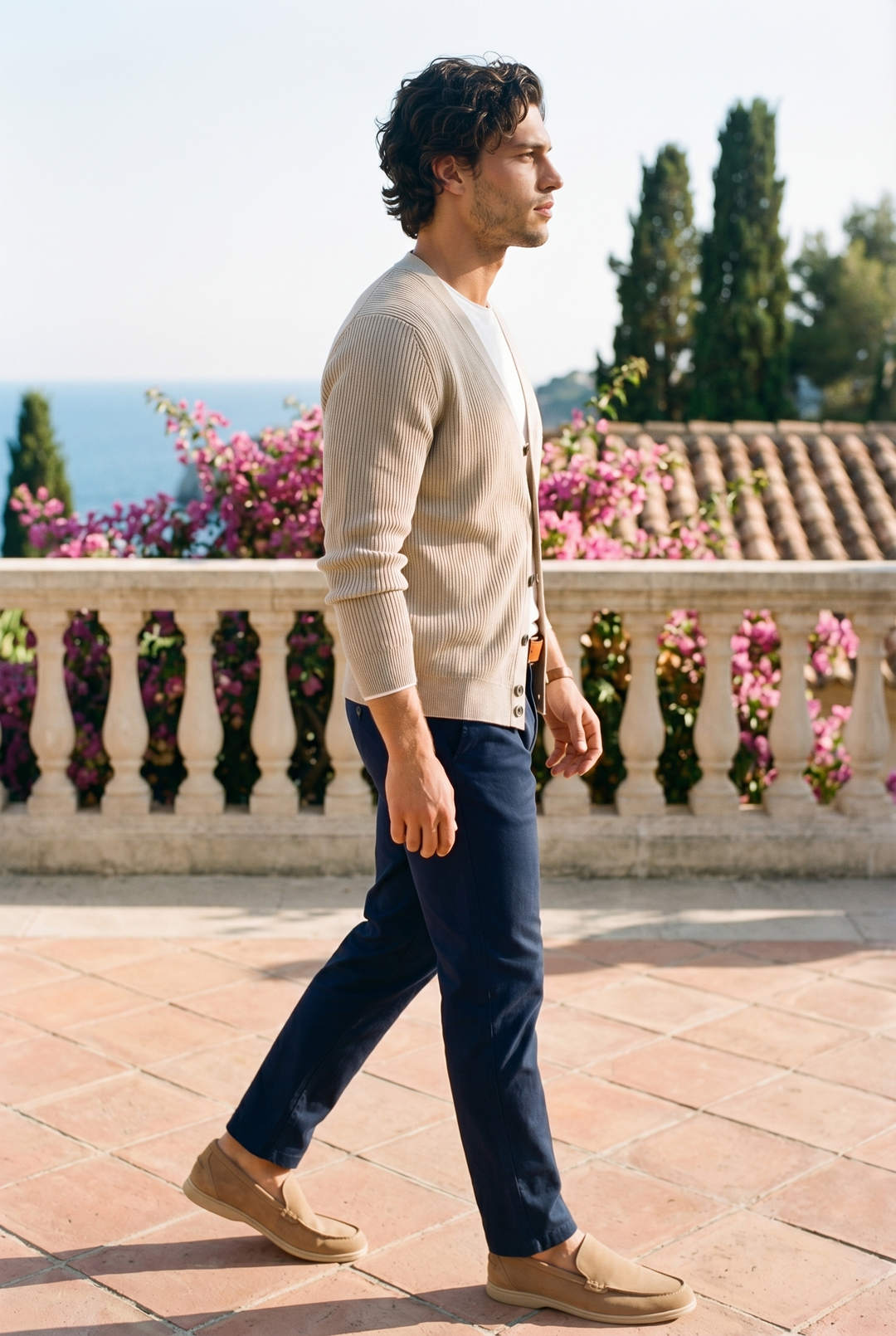 Premium Woolen Thick V-Neck Cardigan