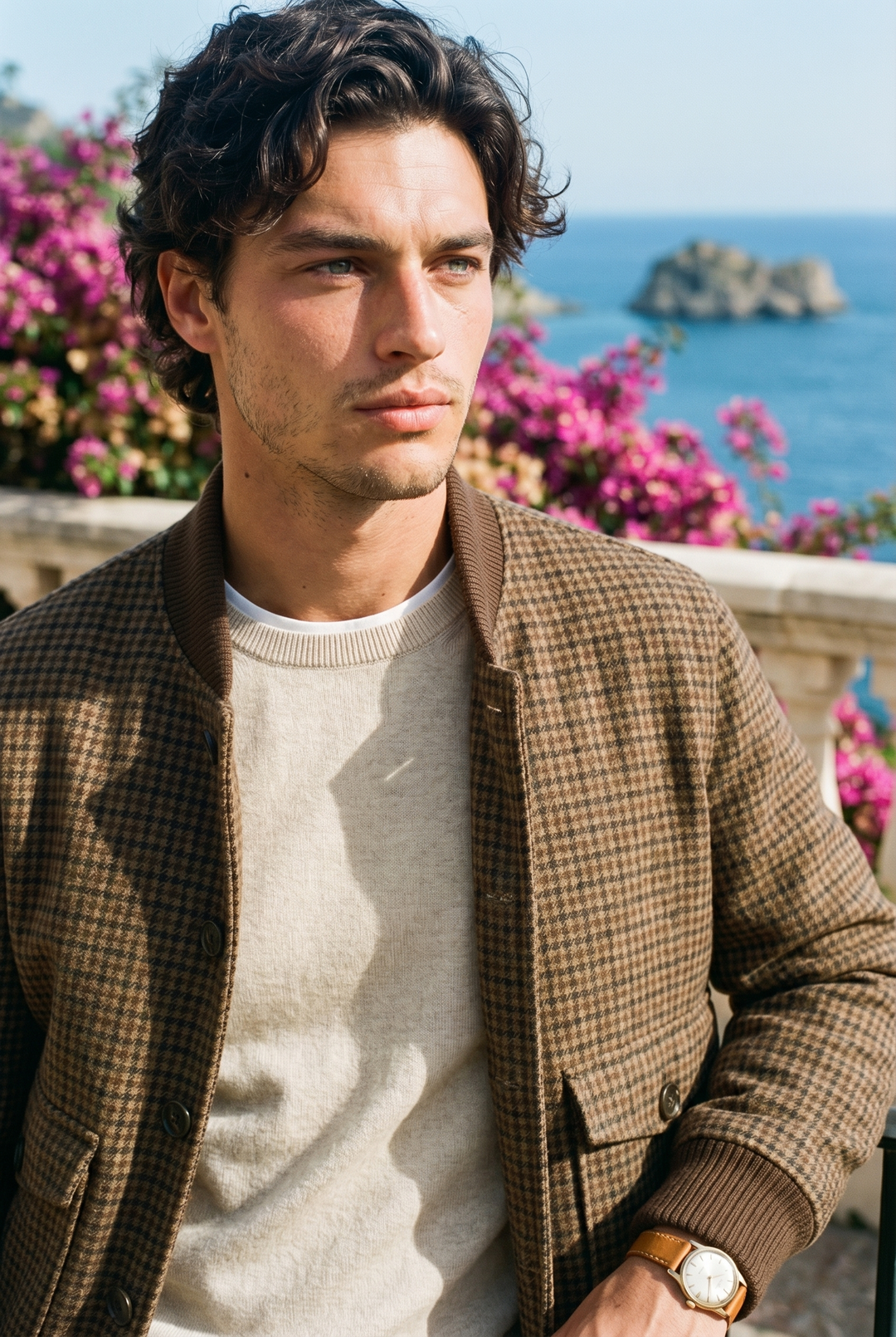 Autumn Countryside English Plaid Jacket