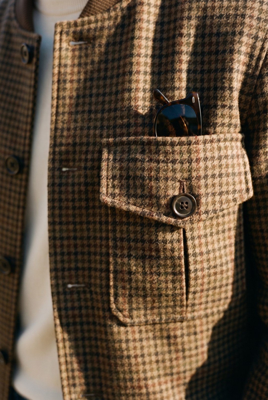 Autumn Countryside English Plaid Jacket