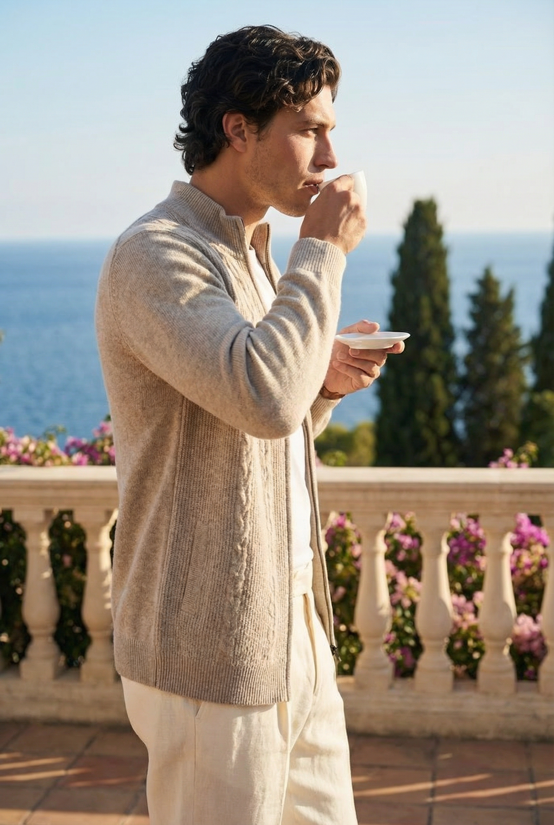 Premium Heavyweight 100% Wool Winter Cable Sweater