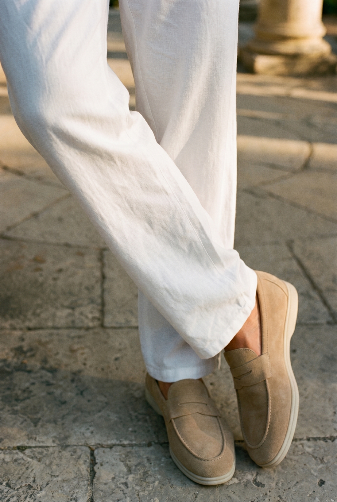 Old Money Cotton & Linen Blend Drawstring Pants