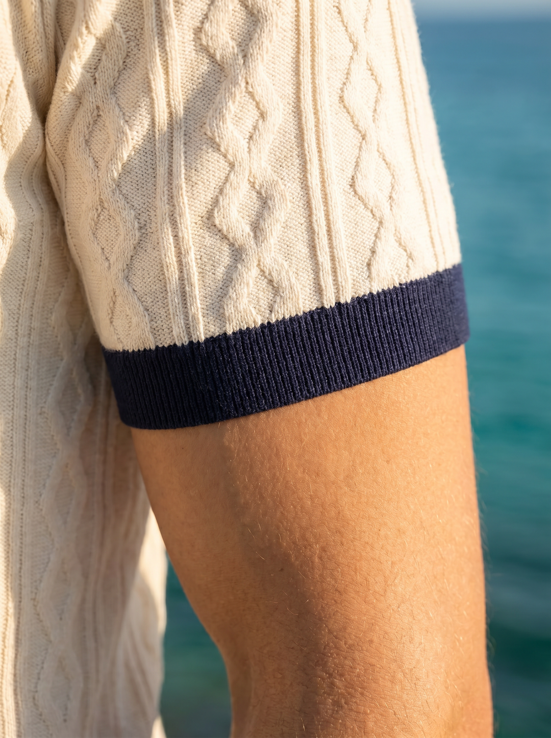 Old Money Diamond Knit Polo