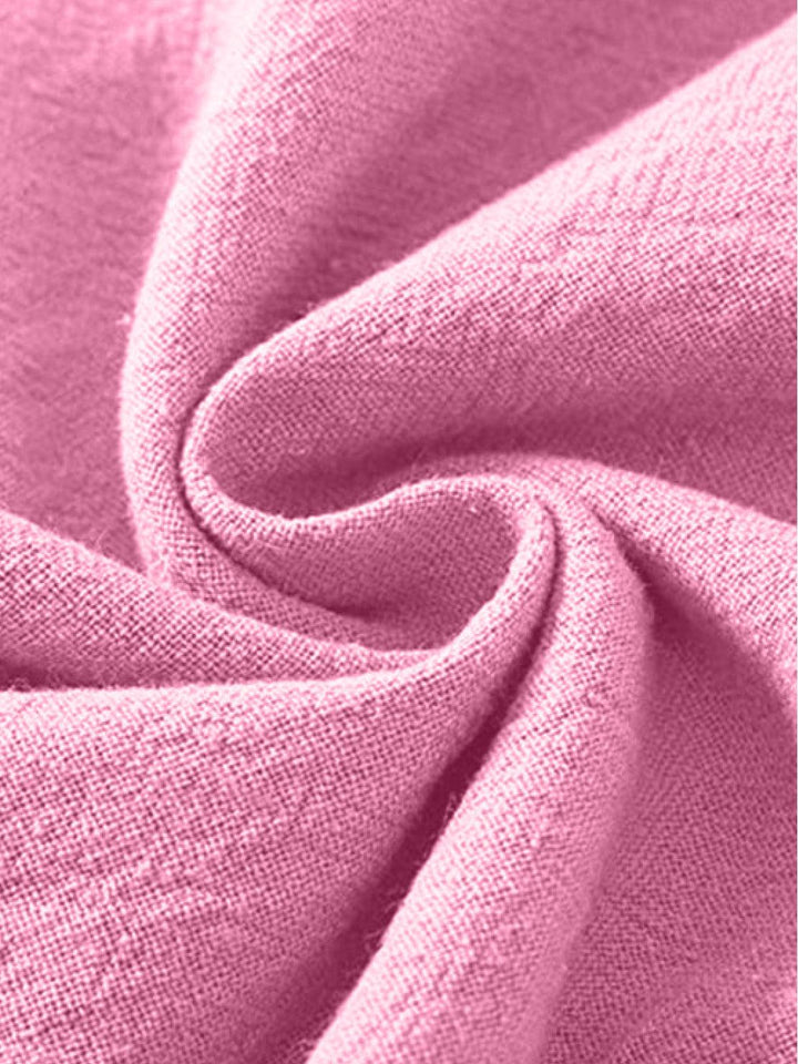 High-Waist Cotton Linen Palazzo Pants lightpink image 6 