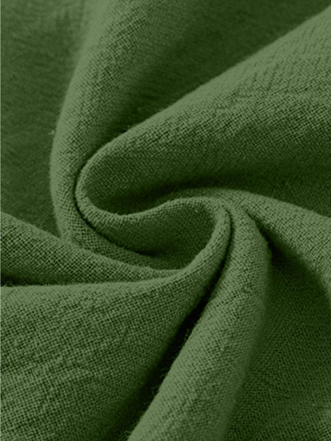 High-Waist Cotton Linen Palazzo Pants army green image 6 