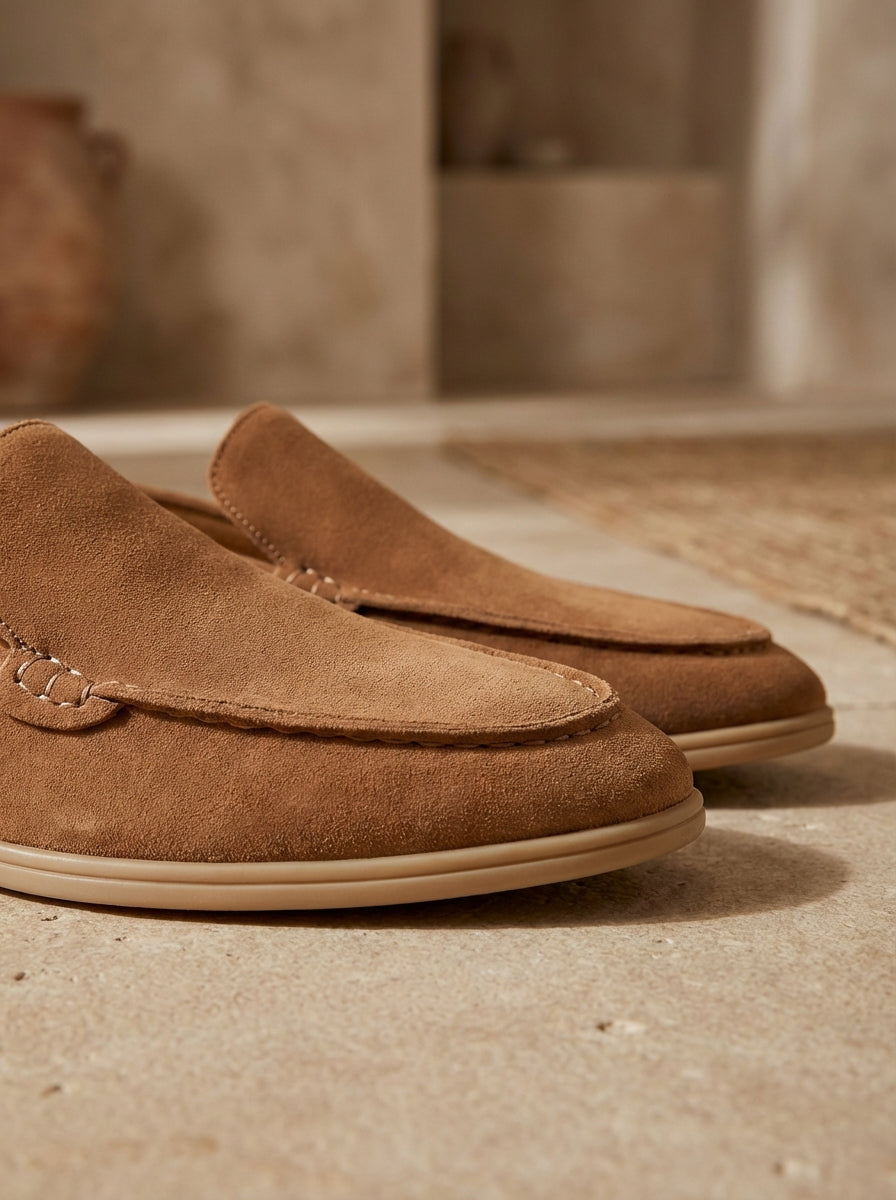 Old Money Classic Men's Clean Suede Loafers