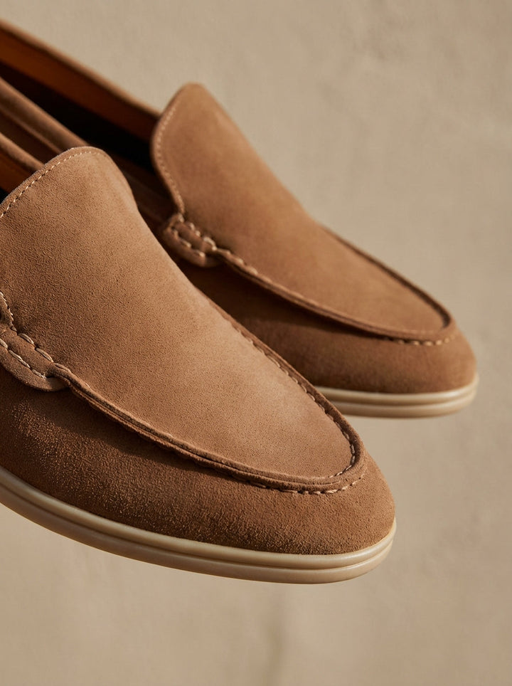 Old Money Classic Men's Clean Suede Loafers