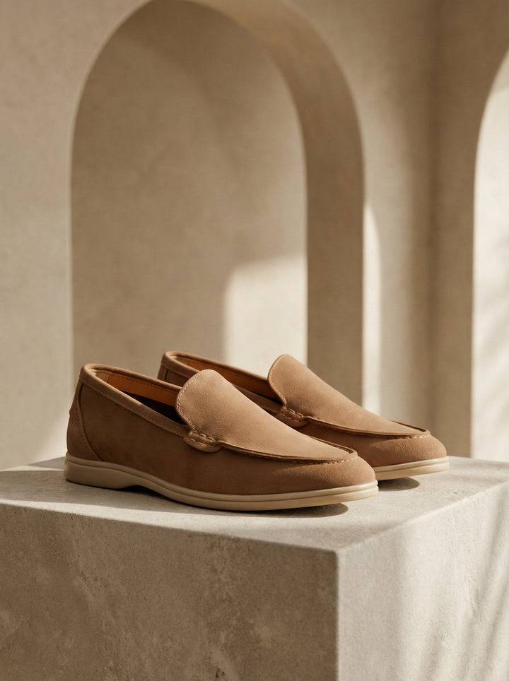 Old Money Classic Men's Clean Suede Loafers