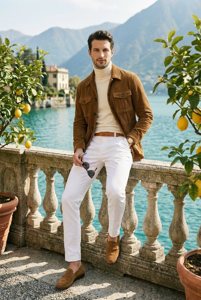 Italian Luxury Slim-Fit Hunting Jacket