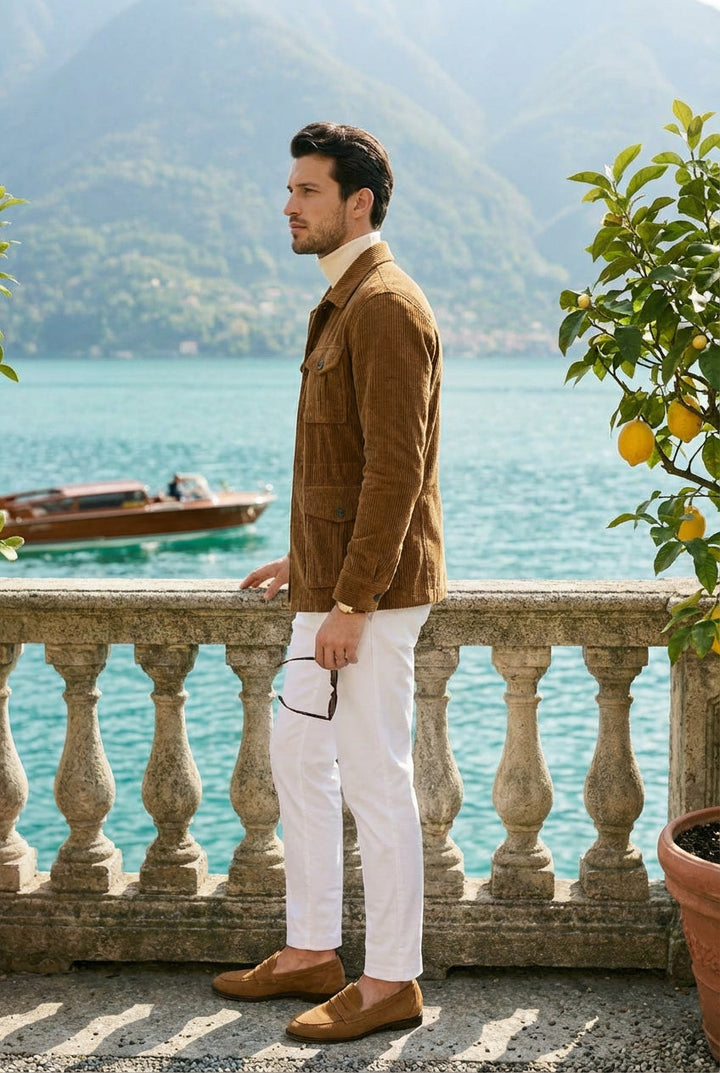 Italian Luxury Slim-Fit Hunting Jacket