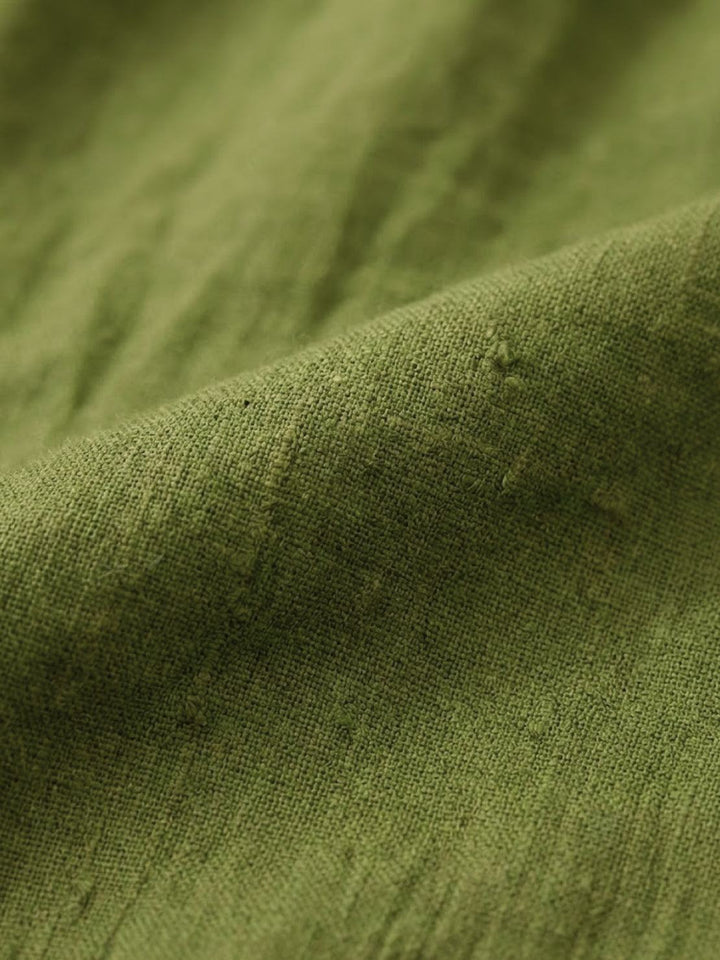 Loose Solid Color Two-Piece Set olive green image 6 