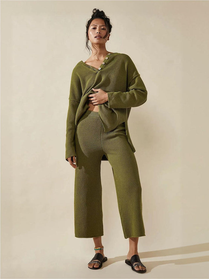 Multi-Weather Comfort: Two-Piece Oversized Set army green image 1 