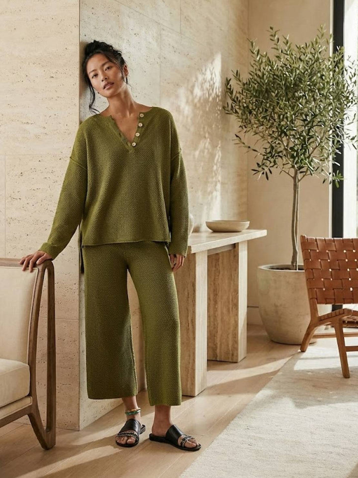 Multi-Weather Comfort: Two-Piece Oversized Set army green image 2 