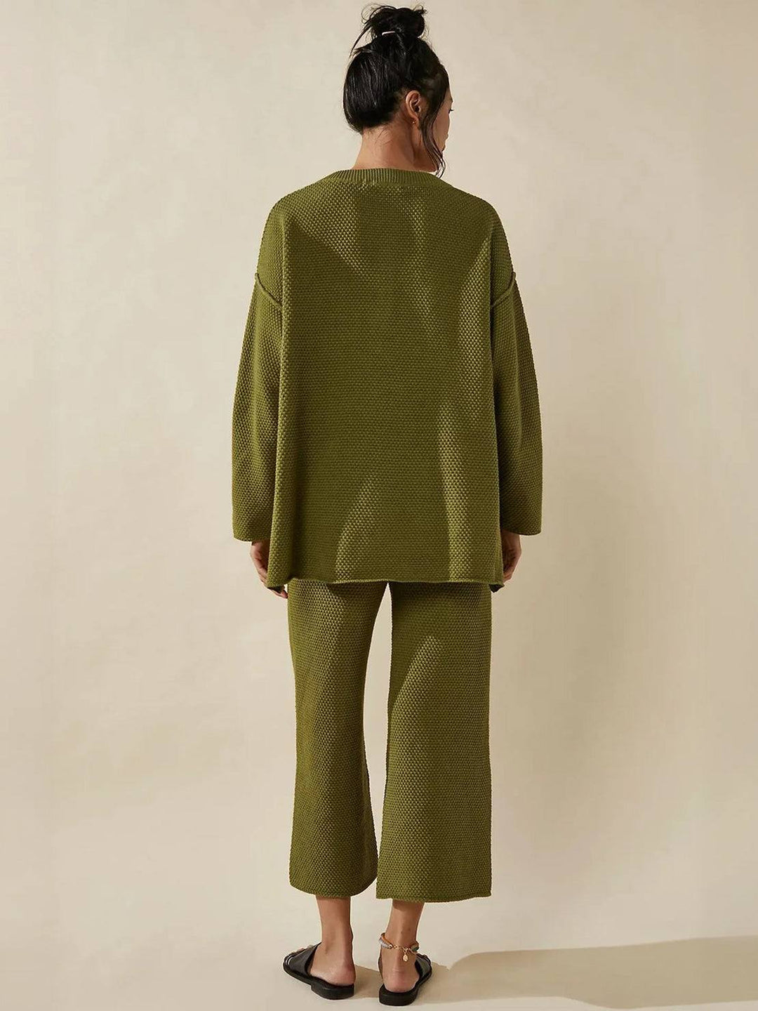 Multi-Weather Comfort: Two-Piece Oversized Set army green image 4 