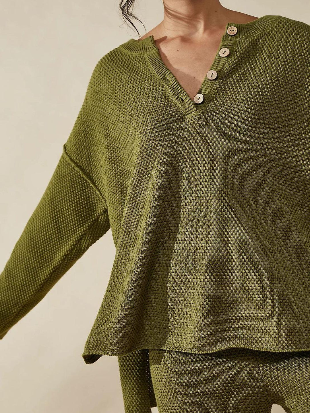 Multi-Weather Comfort: Two-Piece Oversized Set army green image 5 