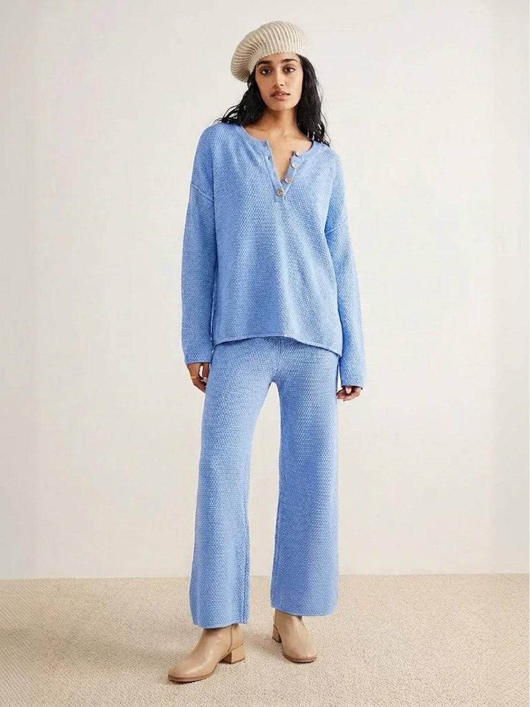 Multi-Weather Comfort: Two-Piece Oversized Set icy blue image 1 