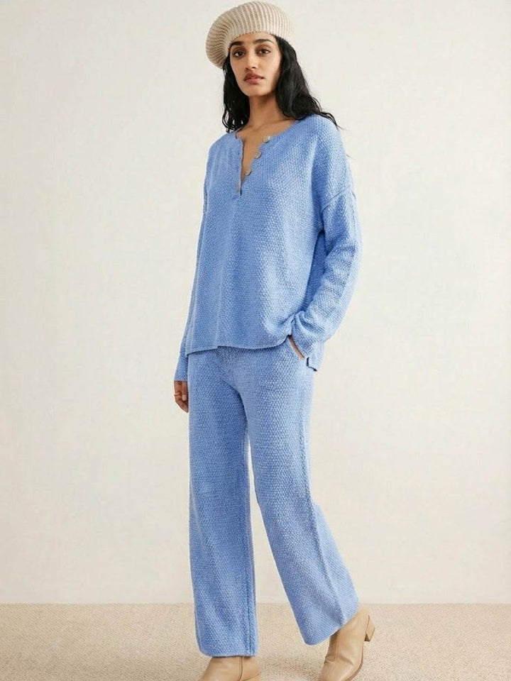 Multi-Weather Comfort: Two-Piece Oversized Set icy blue image 3 