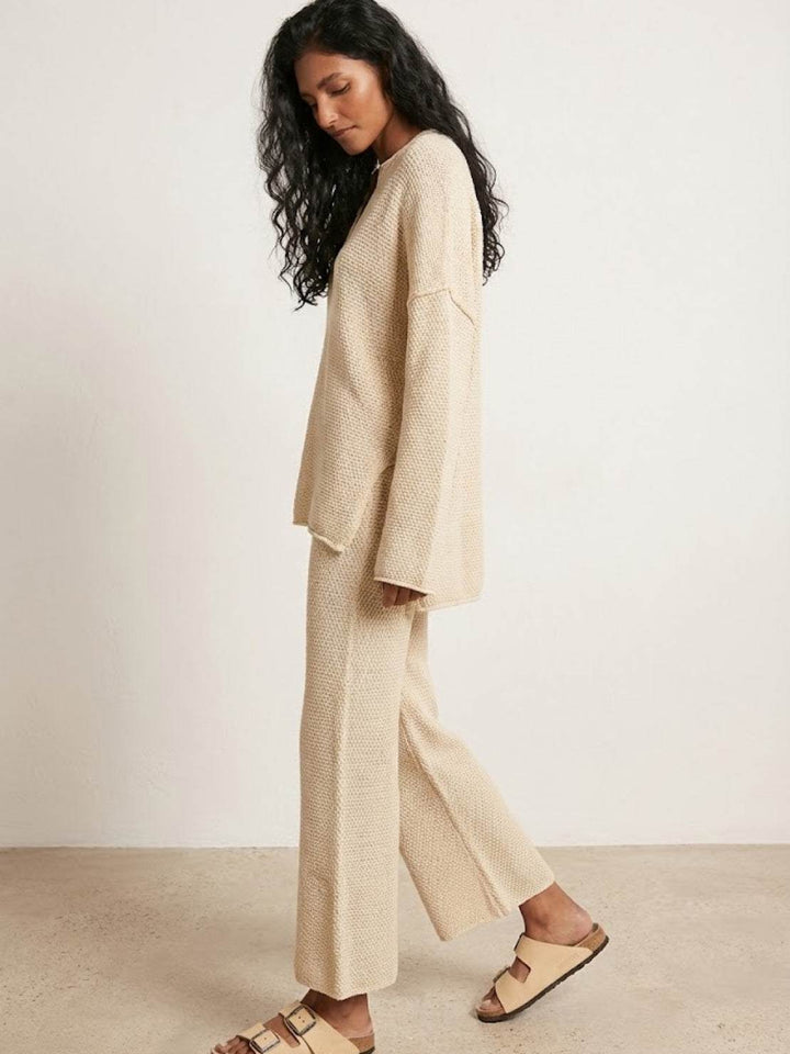 Multi-Weather Comfort: Two-Piece Oversized Set apricot image 3 