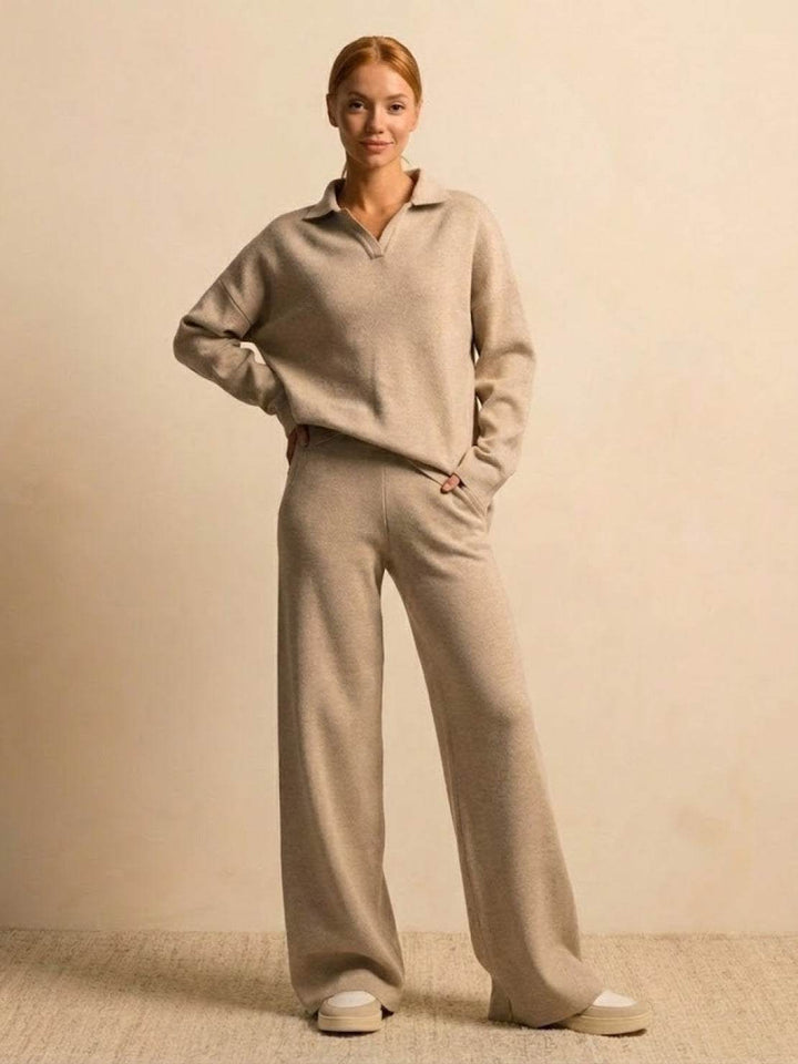 Plush &amp; Preppy Camel Two-Piece Set khaki image 2 
