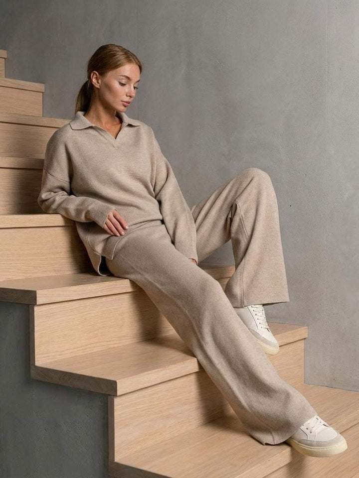 Plush &amp; Preppy Camel Two-Piece Set khaki image 6 