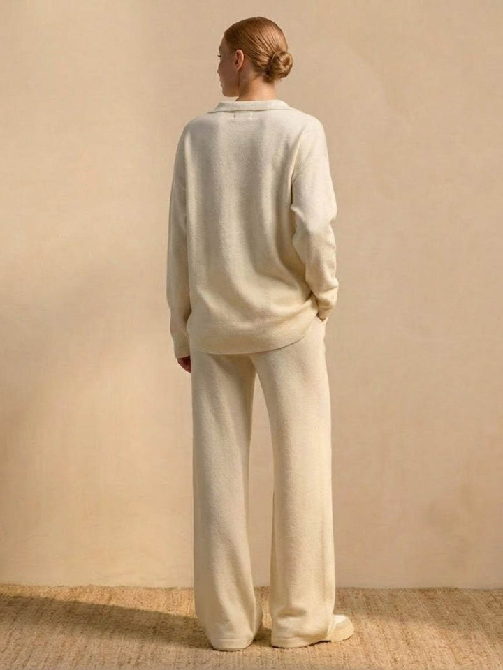 Plush &amp; Preppy Camel Two-Piece Set off-white image 3 