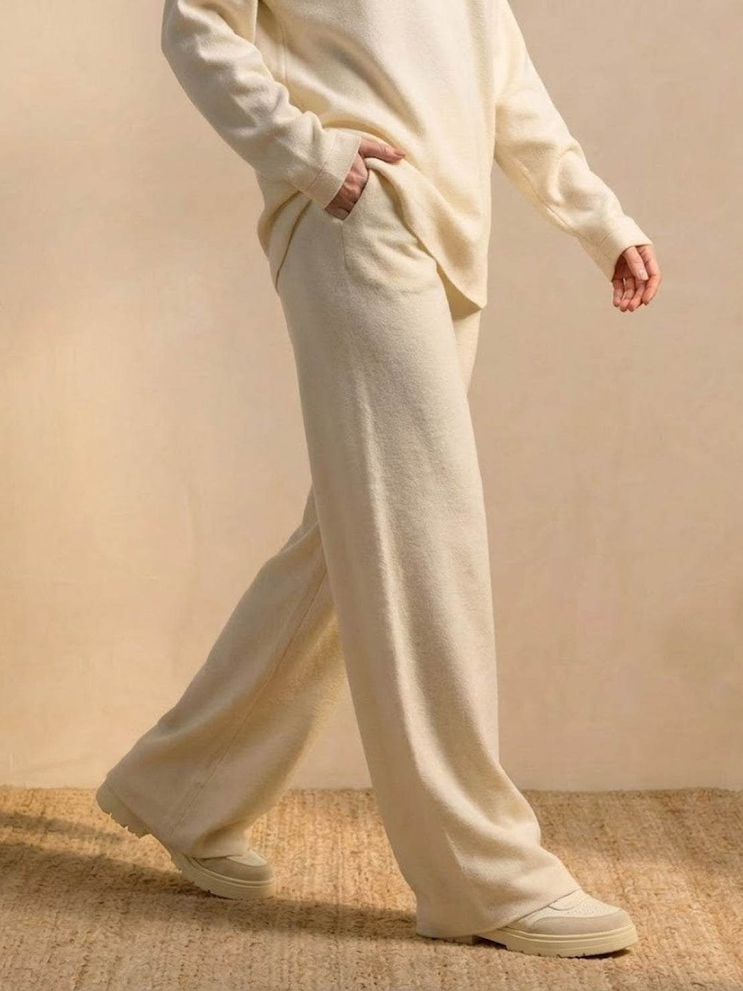 Plush &amp; Preppy Camel Two-Piece Set off-white image 5 