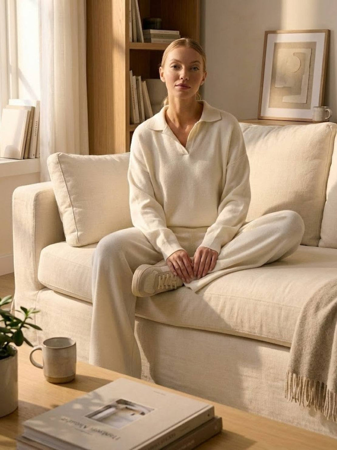 Plush &amp; Preppy Camel Two-Piece Set off-white image 6 