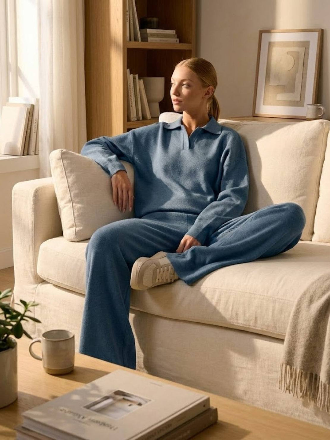 Plush &amp; Preppy Camel Two-Piece Set blue image 6 