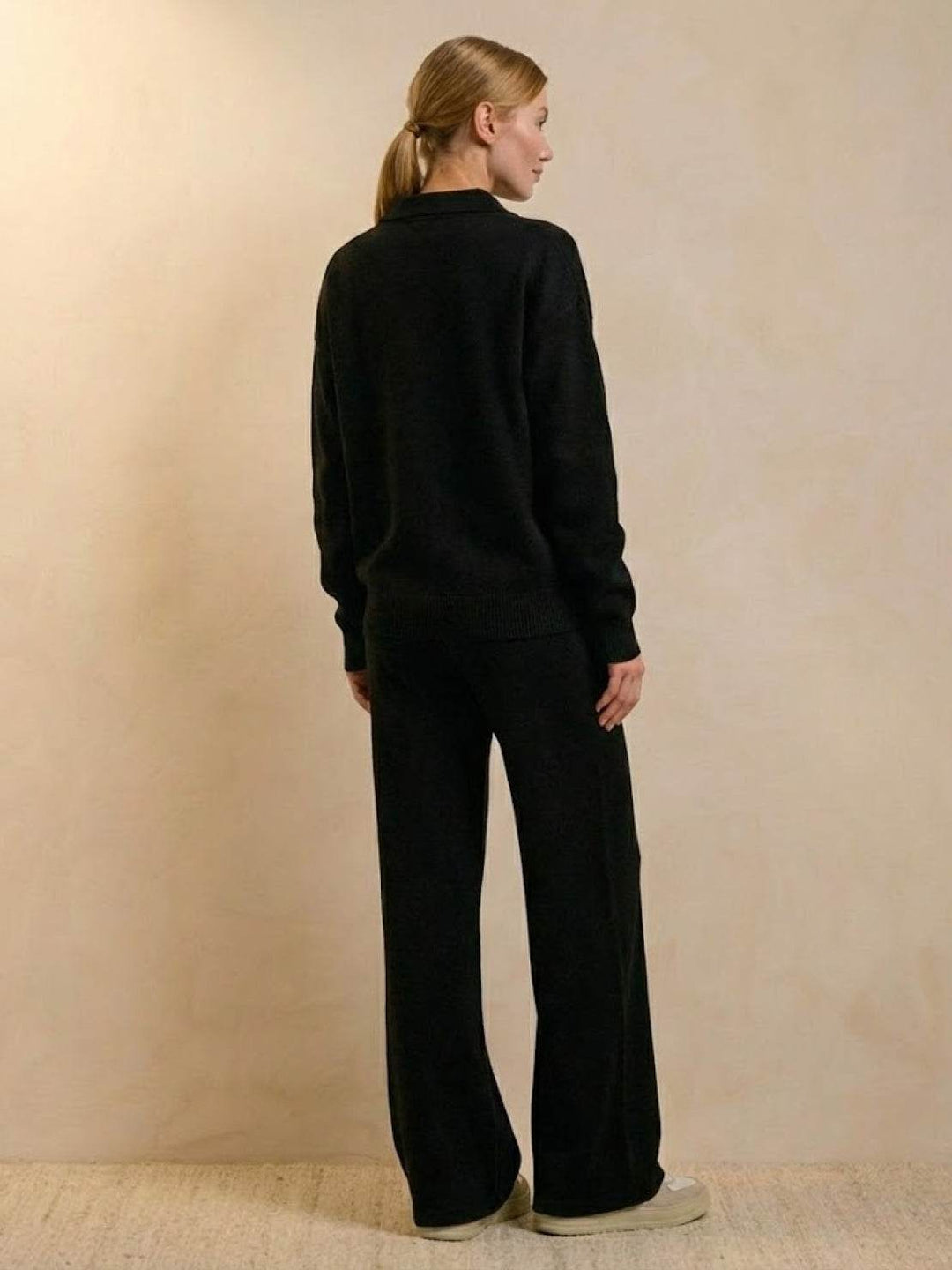 Plush &amp; Preppy Camel Two-Piece Set black image 3 