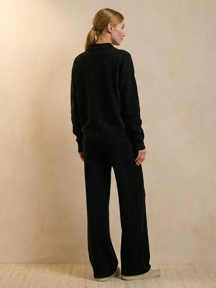 Plush &amp; Preppy Camel Two-Piece Set black image 3 
