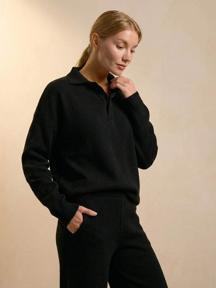 Plush &amp; Preppy Camel Two-Piece Set black image 4 