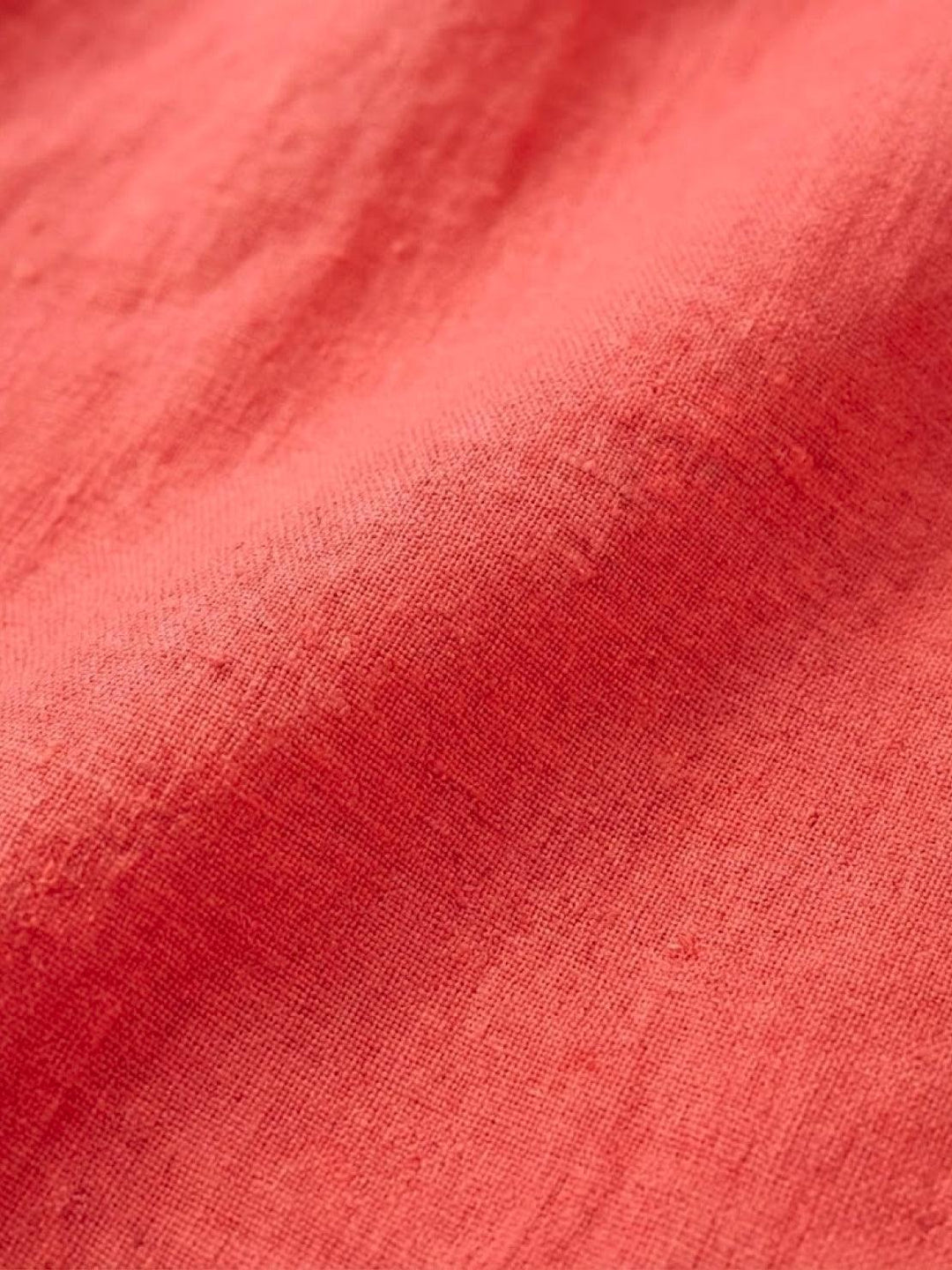 Pure Linen Age-Defying Button Detail Shirt coral red image 5 