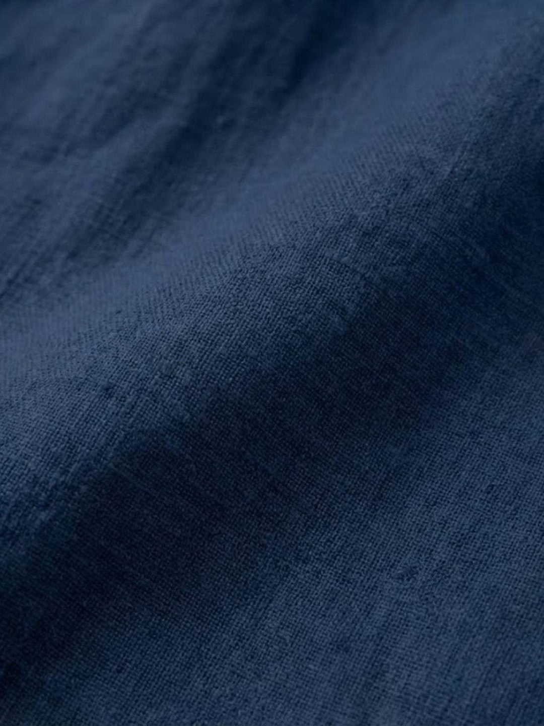 Pure Linen Age-Defying Button Detail Shirt navy blue image 5 