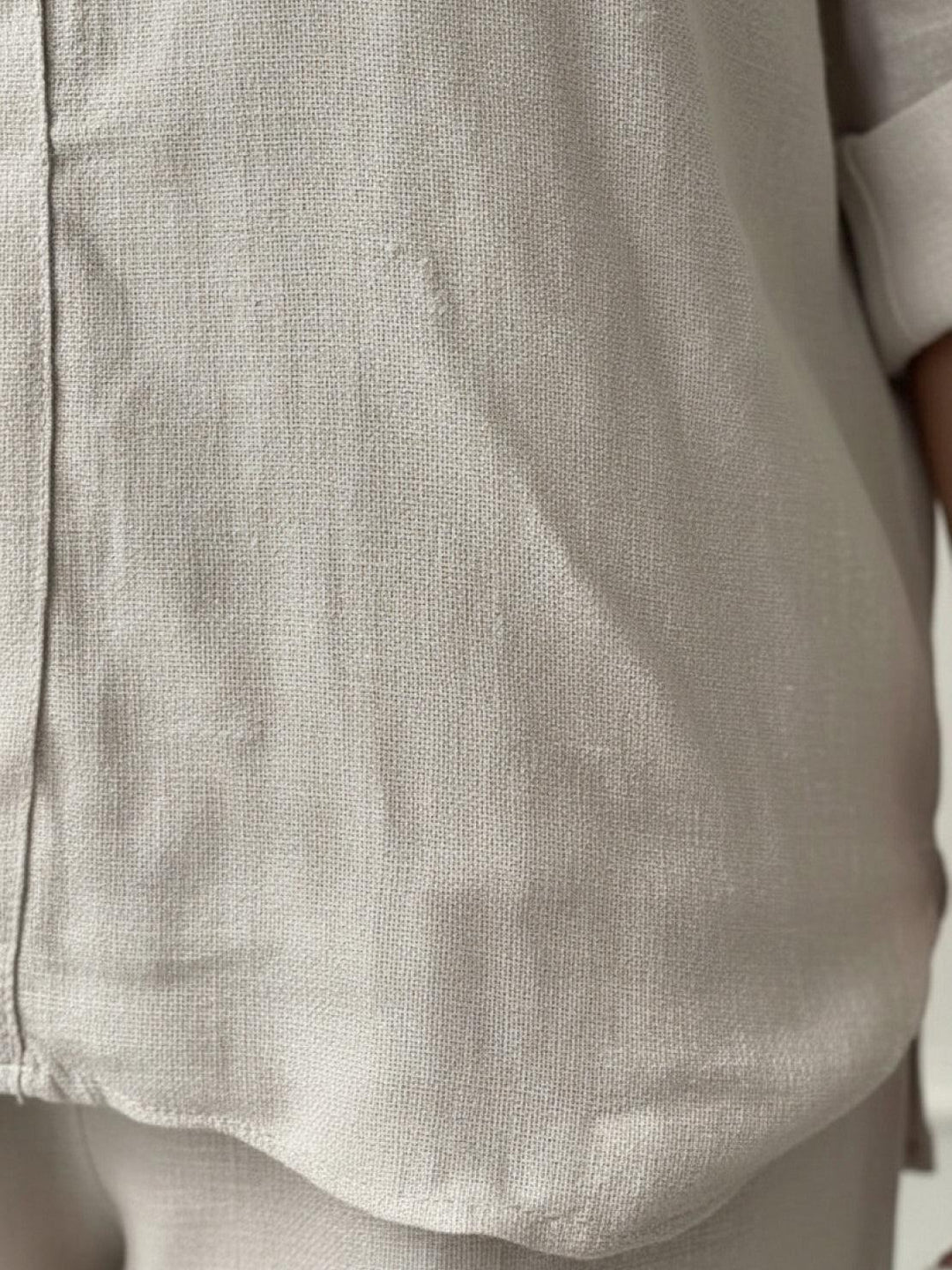 Pure Linen Two-Piece Casual Comfort Set beige image 6 