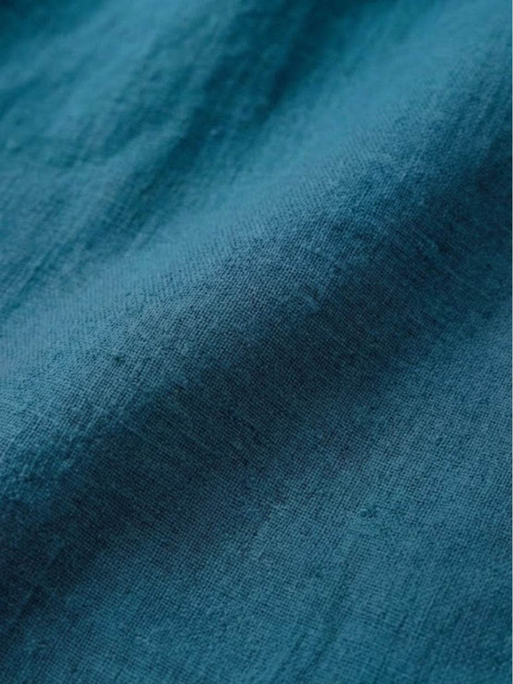 Relaxed Loose Breathable Linen Blouse teal image 5 