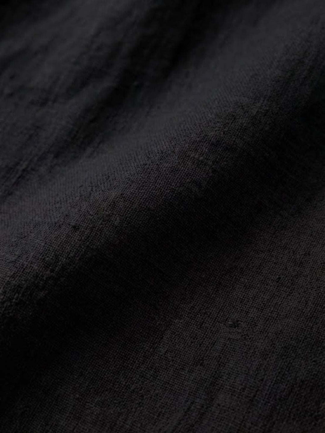 Relaxed Loose Breathable Linen Blouse black image 5 
