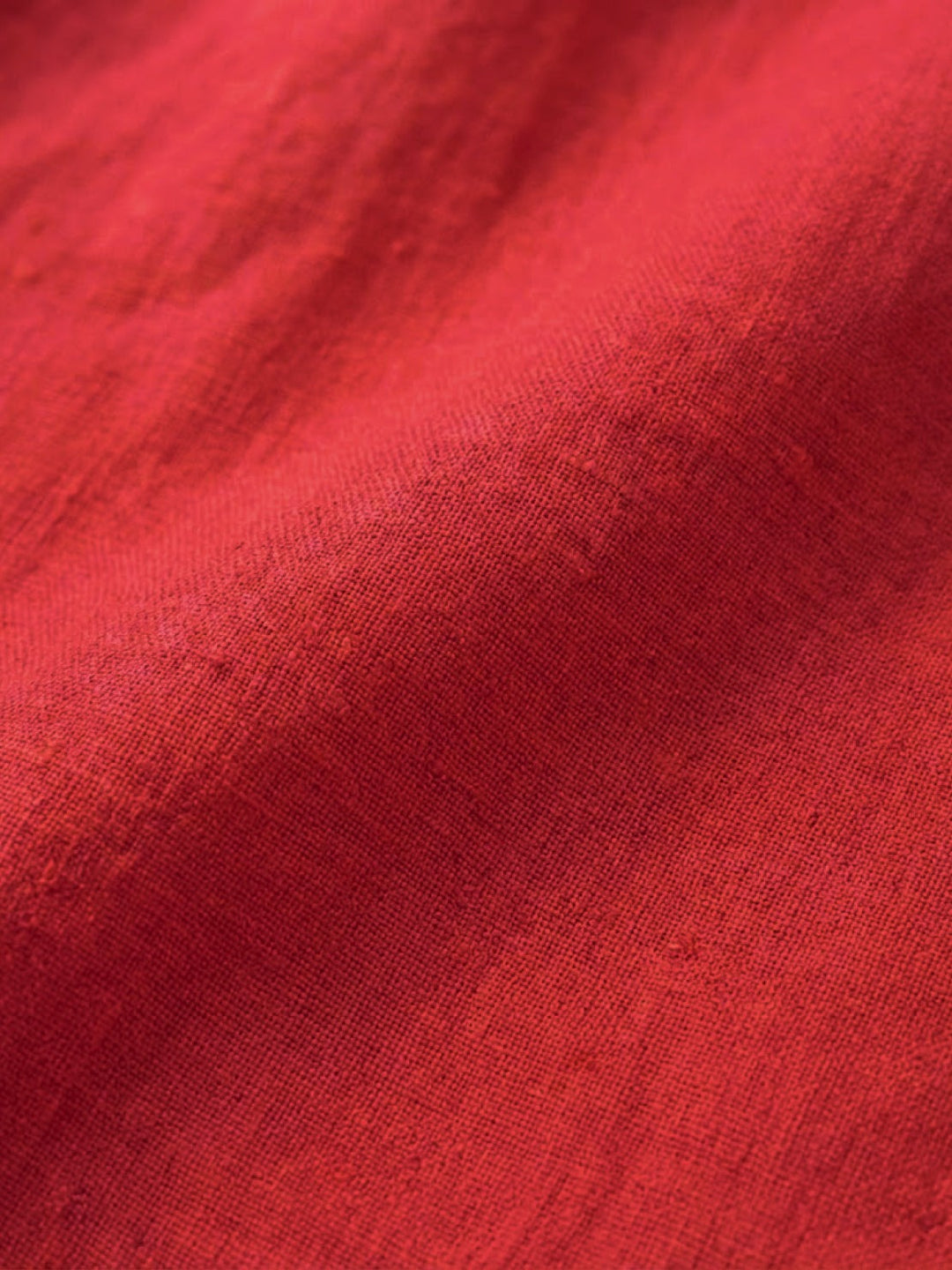 Relaxed Loose Breathable Linen Blouse red image 5 