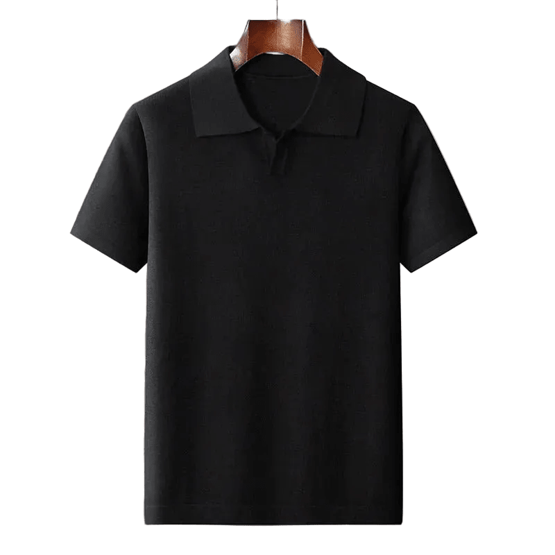 SEAMLESS-V COTTON KNIT POLO
