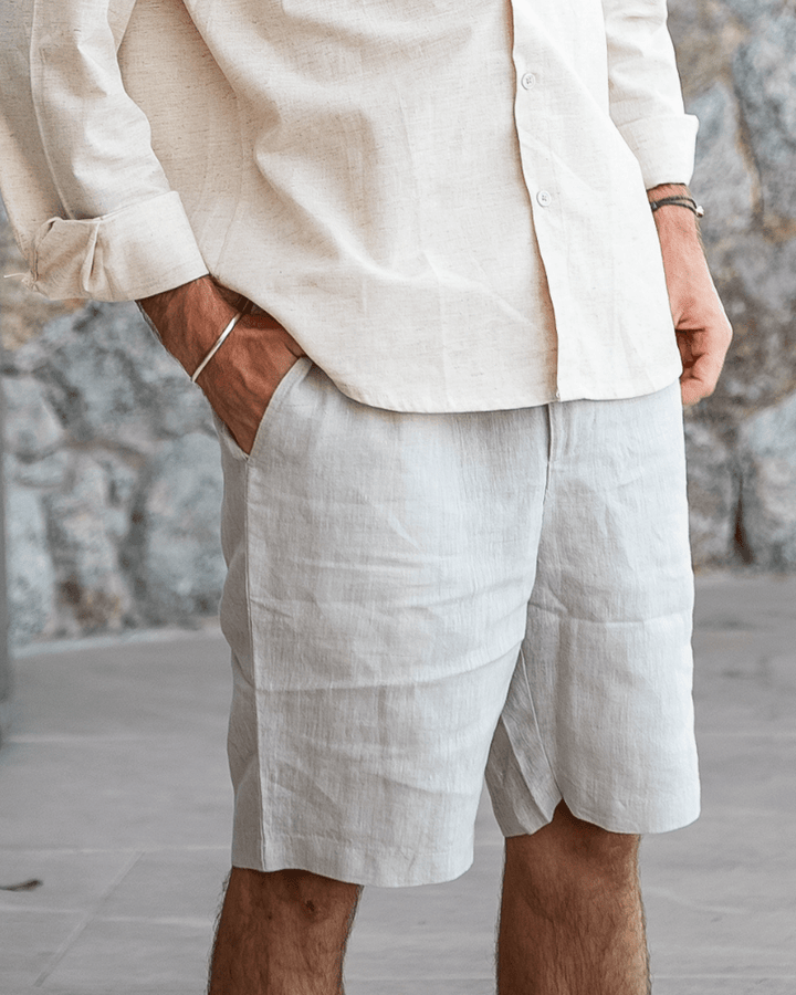 SEYCHELLES - TAILORED LINEN SHORTS