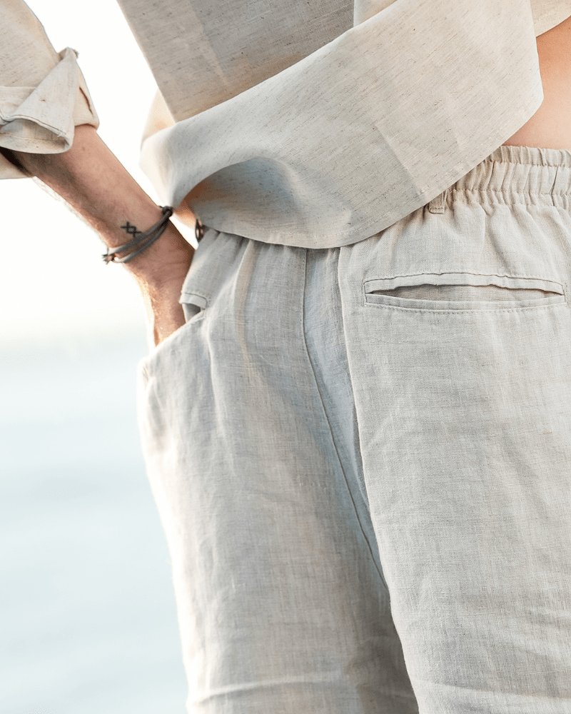 SEYCHELLES - TAILORED LINEN SHORTS