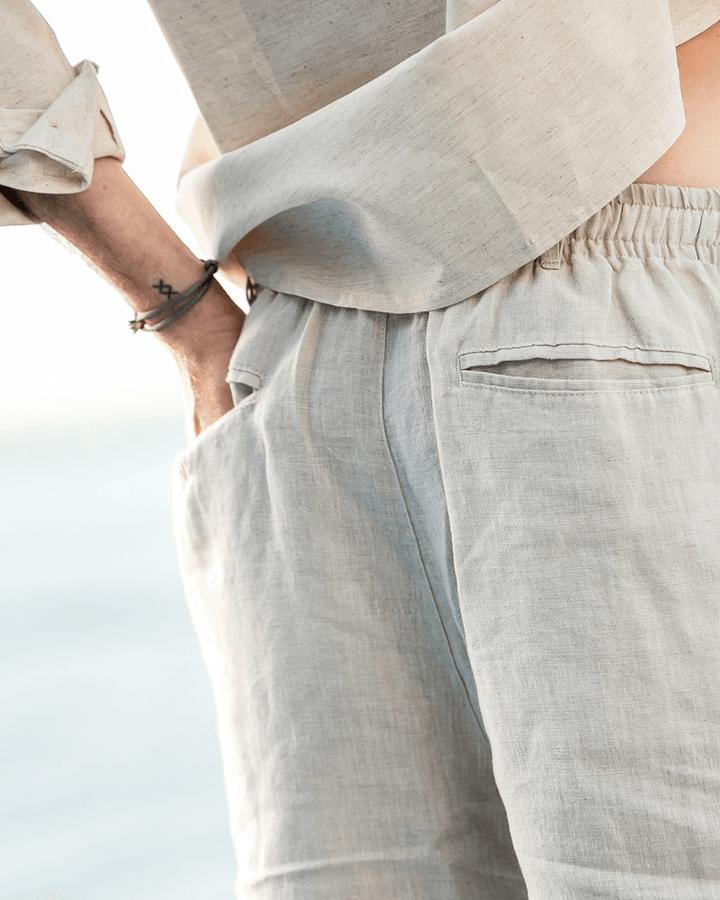 SEYCHELLES - TAILORED LINEN SHORTS