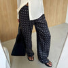 Polka Dot Satin Pants
