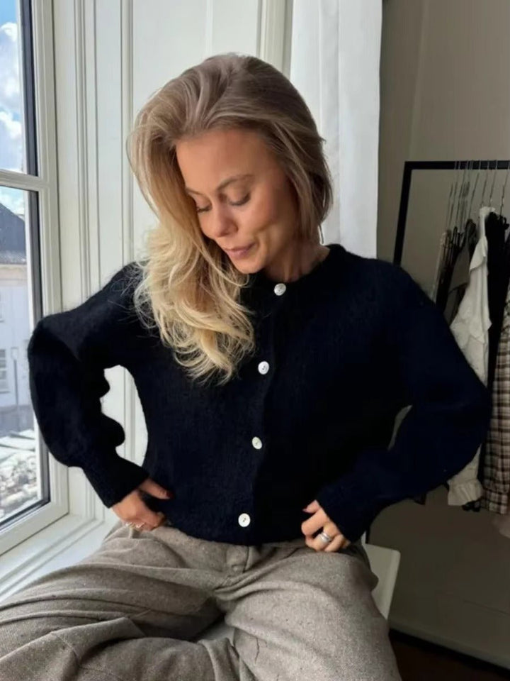 Soft Knit Cardigan black image 1 